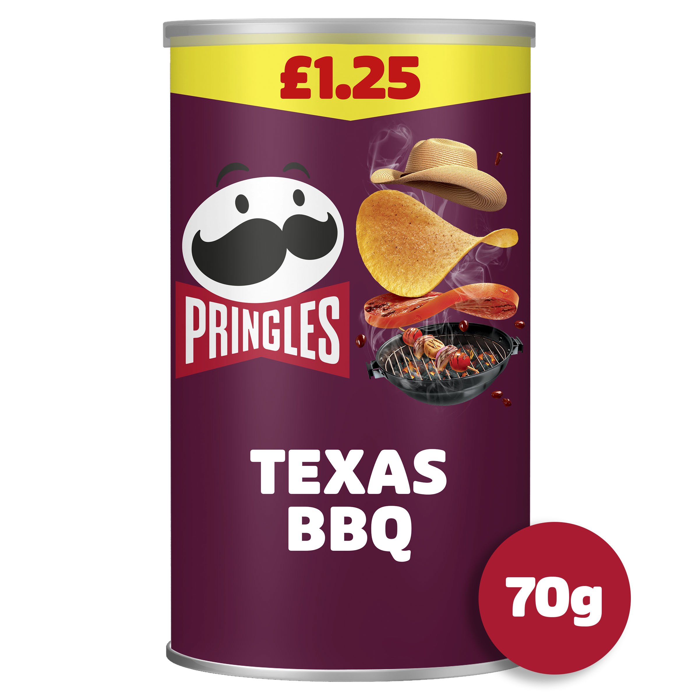 Pringles Texas BBQ Sauce Crisps 70g  PMP