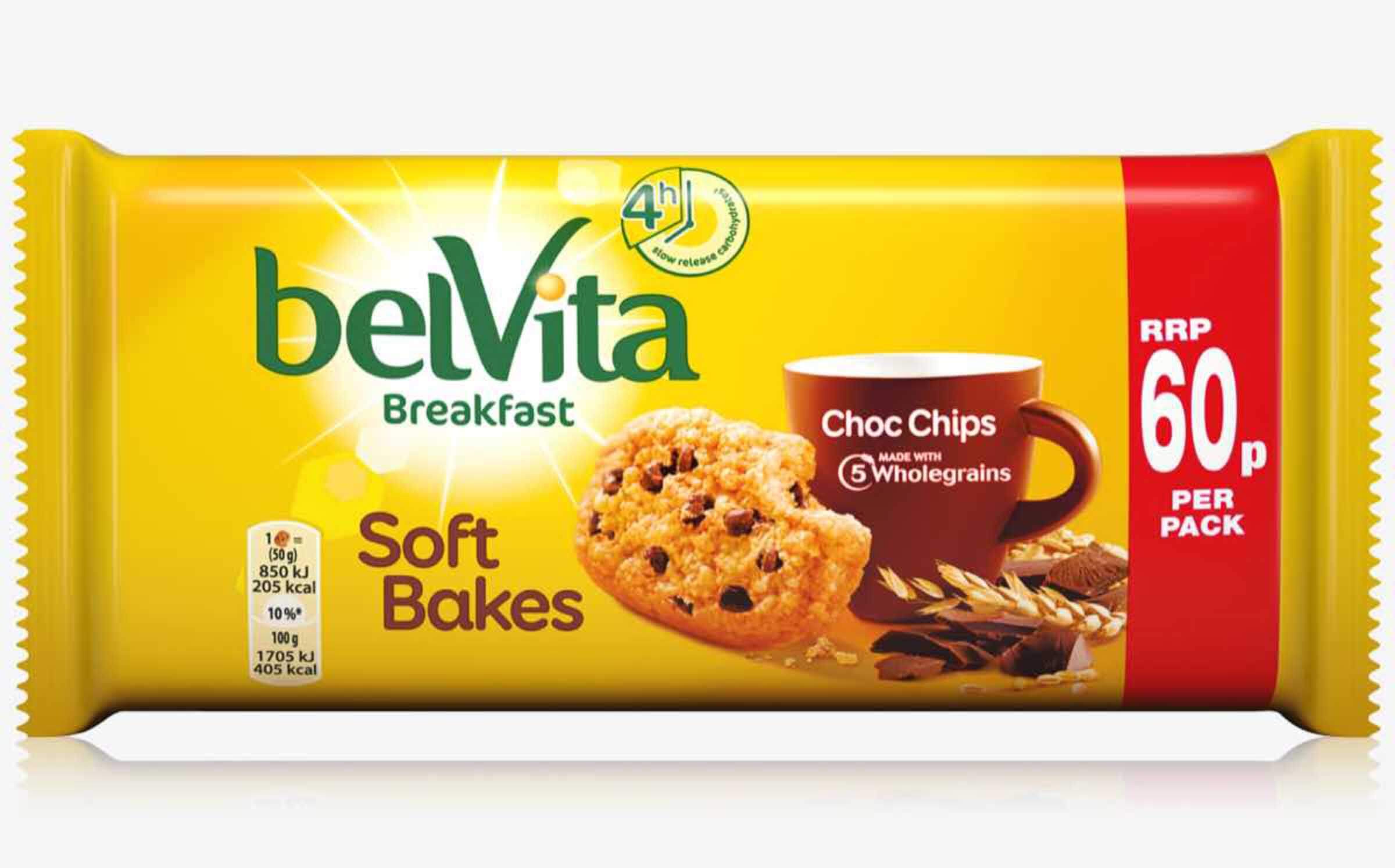 belvita softbake choc chip single PMP 60p 50g