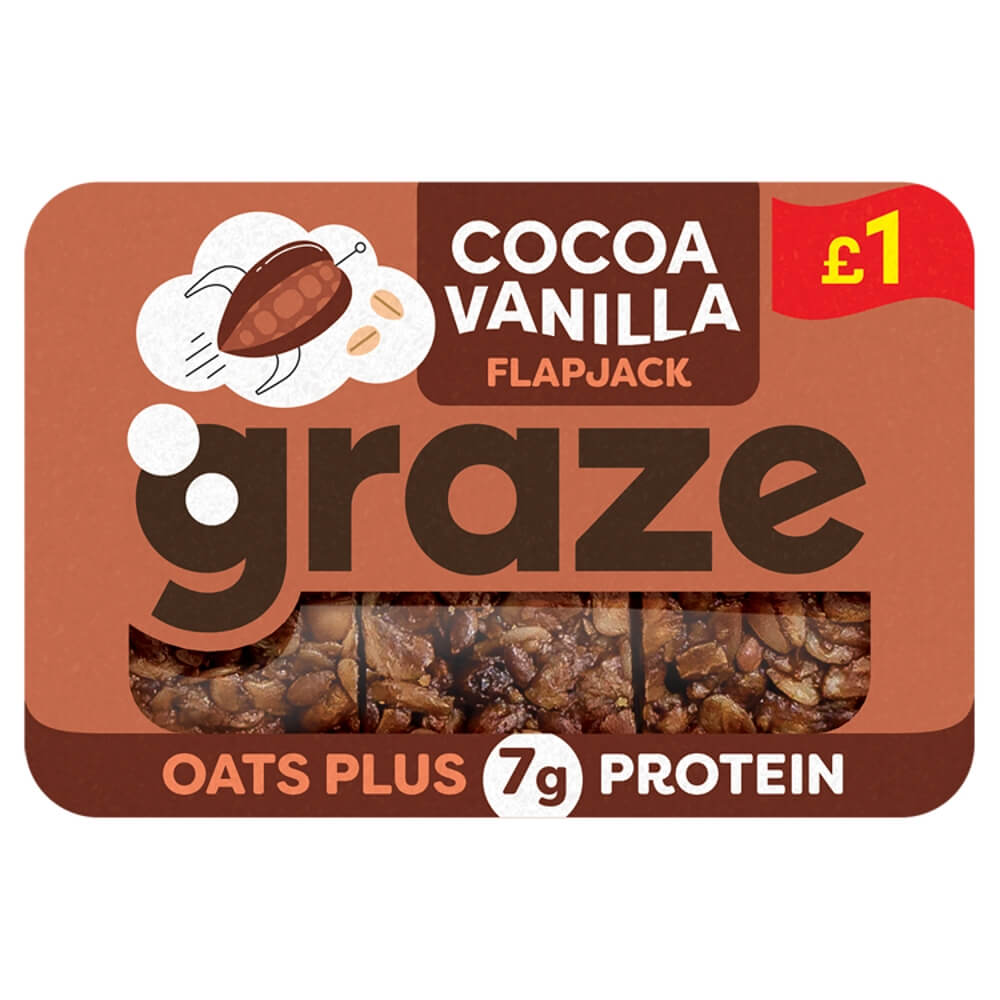 Graze Cocoa Vanilla Protein Flapjack 53g