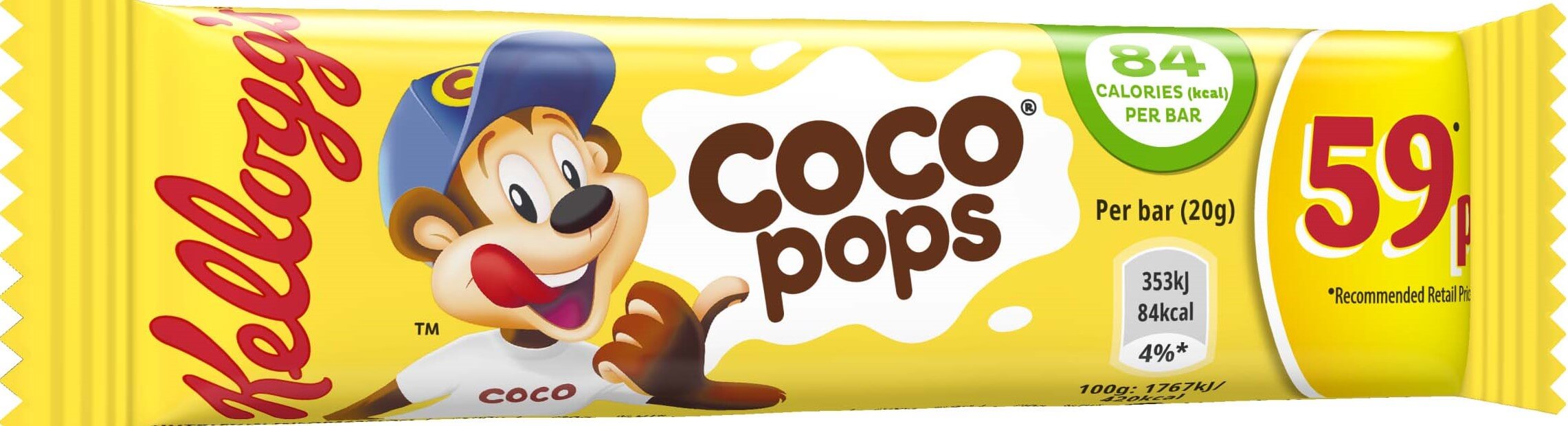 Kellogg Coco Pops CMB 20g PMP 59p
