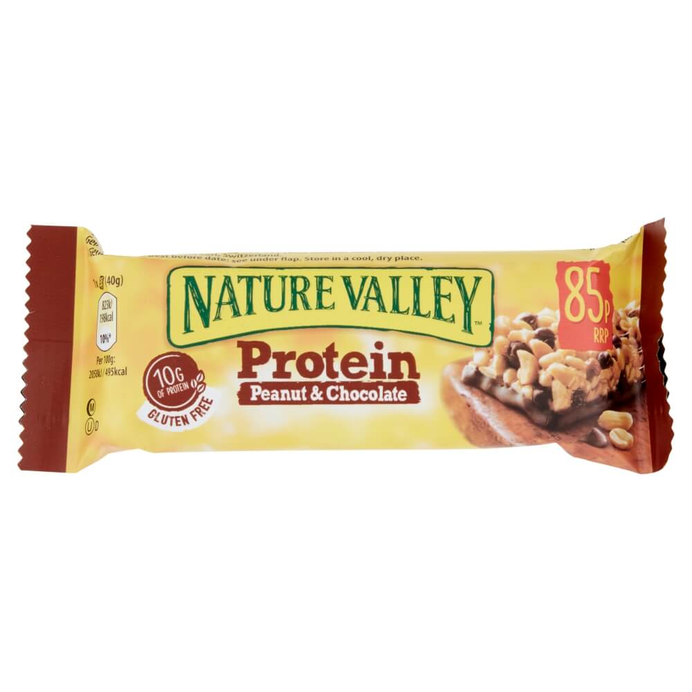 Nature Valley Protein Peanut & Chocolate Cereal Bar 40g PMP 85p