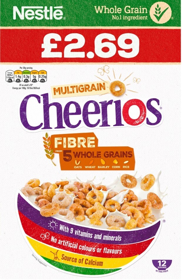 Cheerios Multigrain 375g PMP £2.69