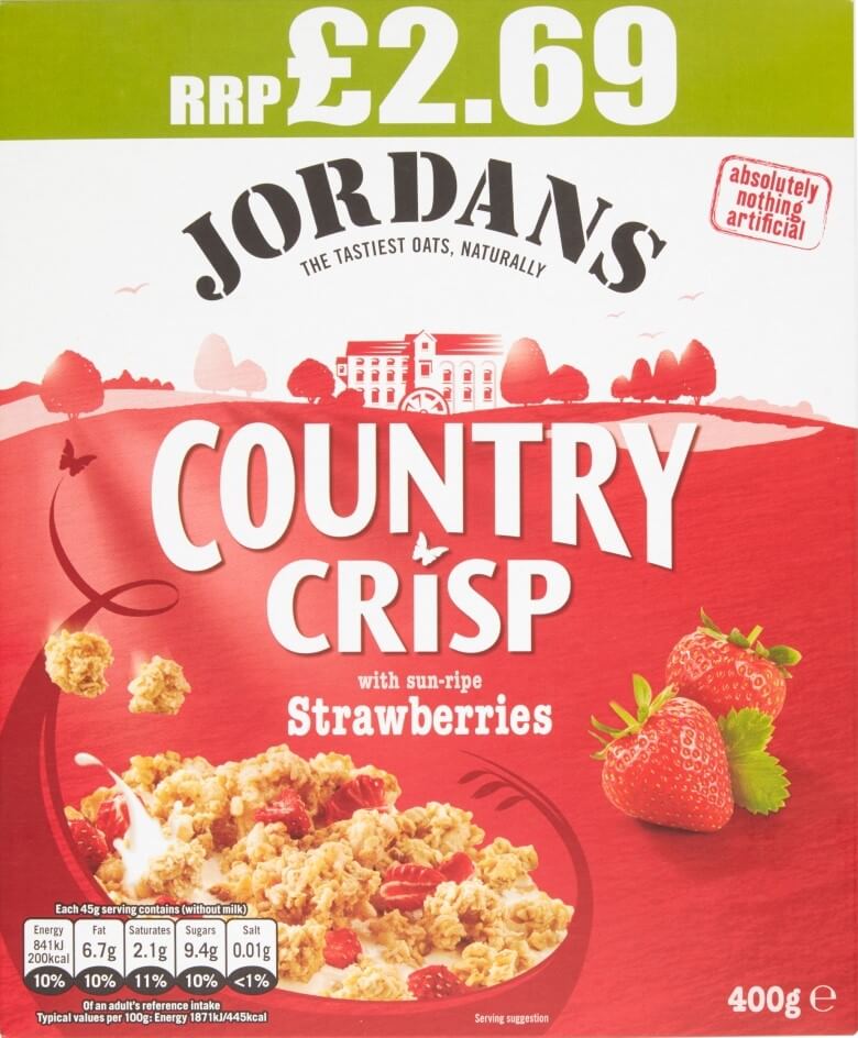 Jordans Country Crisp with Sun-Ripe Strawberries 400g PM 2.69