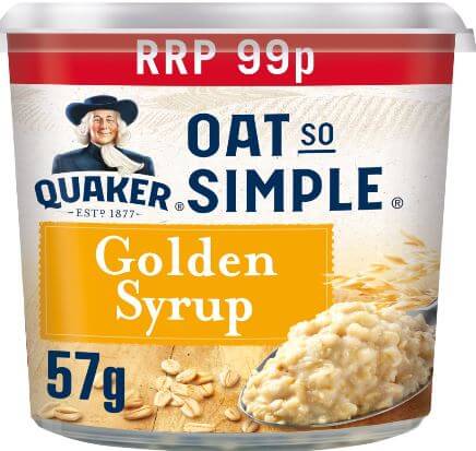 Quaker Oat So Simple pot Golden Syrup 99p